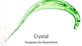  Presentation with white and green generic - Amazing presentation theme having mountain dew drink - green juice splash on white backdrop and a white colored foreground