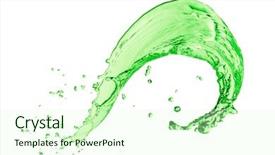  Presentation with juice - Audience pleasing PPT layouts consisting of mountain dew drink - green juice splash on white backdrop and a soft green colored foreground