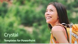  Presentation with hike forest - Amazing theme having mountain forest walking on trek backdrop and a  colored foreground