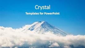  Presentation with japan beautiful landscape mountain fuji - Presentation design featuring mountain fuji with blue sky background and a  colored foreground