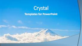  Presentation with blue mountain - Presentation consisting of mountain fuji with blue sky background and a  colored foreground