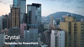  Presentation with property development apartment residential buildings - Amazing theme having mountain in hong kong china backdrop and a ocean colored foreground