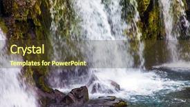  Presentation with waterfalls - Audience pleasing presentation consisting of  backdrop and a  colored foreground