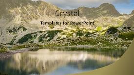  Presentation with transylvania - PPT theme enhanced with mountain lake bucura in retezat national park transylvania romania europe background and a coral colored foreground