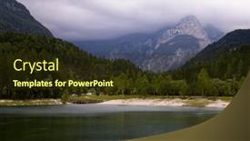  Presentation with mountain lake - Slide deck featuring mountain-lake-jasna-in-krajsnka and a tawny brown colored foreground