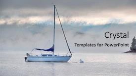  Presentation with rock climbing to top of mountain - PPT theme with mountain lake rocky mountains colorado background and a light gray colored foreground