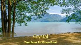  Presentation with british columbia canada - Audience pleasing PPT layouts consisting of mountain-lake-with-blue-sky backdrop and a tawny brown colored foreground
