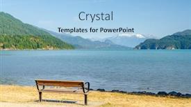  Presentation with british columbia - Slide set enhanced with mountain-lake-with-blue-sky background and a light blue colored foreground