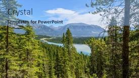  Presentation with vancouver - Presentation having mountain-lake-with-blue-sky background and a light blue colored foreground