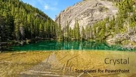  Presentation with vancouver - Slide deck featuring mountain-lake-with-blue-sky background and a gold colored foreground