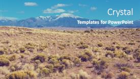  Presentation with colorado - Presentation featuring mountain landscape in colorado rocky mountains colorado united states background and a teal colored foreground