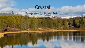  Presentation with rock climbing to top of mountain - Cool new slides with mountain landscape in colorado rocky backdrop and a light blue colored foreground