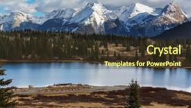  Presentation with united states - Cool new theme with mountain landscape in colorado rocky backdrop and a tawny brown colored foreground