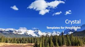  Presentation with united states - Audience pleasing slides consisting of mountain landscape in colorado rocky backdrop and a teal colored foreground