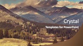  Presentation with united states - Presentation theme having mountain landscape in colorado rocky background and a tawny brown colored foreground
