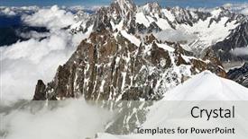  Presentation with france - Presentation design having mountain-landscape-in-haute-savoie background and a light gray colored foreground
