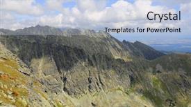  Presentation with mountain - Cool new presentation theme with mountain landscape in hight tatras backdrop and a light blue colored foreground