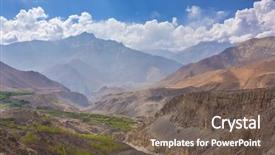 Presentation with mountain - Audience pleasing presentation consisting of mountain landscape in lower mustang backdrop and a gray colored foreground
