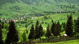  Presentation with romania - PPT layouts consisting of mountain-landscape-in-moldavia-romania background and a seafoam green colored foreground