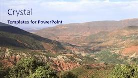  Presentation with north africa - Presentation theme enhanced with mountain-landscape-in-the-north background and a  colored foreground