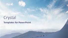  Presentation with yosemite - PPT theme with mountain-landscape-in-yosemite-national background and a sky blue colored foreground