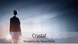  Presentation with far away - PPT theme having mountain landscape looking far away background and a lemonade colored foreground