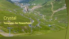  Presentation with mountain - Presentation consisting of mountain-landscape-near-col-du background and a tawny brown colored foreground