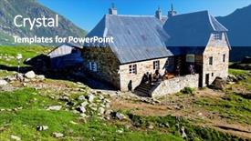  Presentation with romania - Cool new slides with mountain landscape transylvanian alps romania backdrop and a teal colored foreground