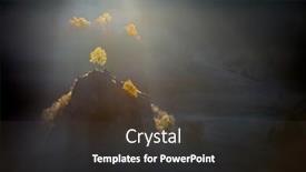  Presentation with autumn morning - Theme featuring mountain-landscape-with-autumn-morning background and a tawny brown colored foreground