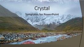  Presentation with processing - Slide set consisting of mountain landscape with river and beautiful stones autumn evening in a beautiful place collage of two frames art processing photos background and a light blue colored foreground