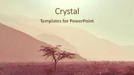  Presentation with japan beautiful landscape mountain fuji - PPT theme featuring mountain landscapes in nazca region background and a cream colored foreground