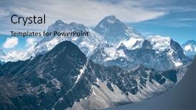  Presentation with lanscape - Cool new presentation with mountain lanscape backdrop and a light blue colored foreground