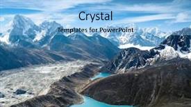  Presentation with lanscape - Amazing PPT theme having mountain lanscape backdrop and a light blue colored foreground