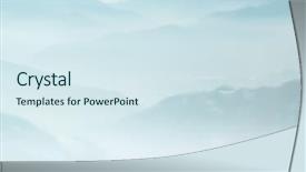  Presentation with fog - Beautiful presentation featuring mountain layer in morning sun ray and winter fog backdrop and a sky blue colored foreground