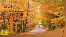  Presentation with drive sales - Theme featuring mountain national forest in new background and a gold colored foreground