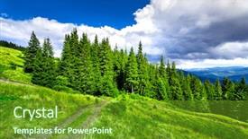  Presentation with mountain rainer - Audience pleasing PPT layouts consisting of mountain path in the carpathian backdrop and a  colored foreground