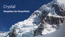  Presentation with himalaya - Slide deck enhanced with mountain peak in himalaya background and a ocean colored foreground