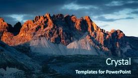  Presentation with national - Cool new theme with mountain range - scenic surroundings of the national backdrop and a navy blue colored foreground