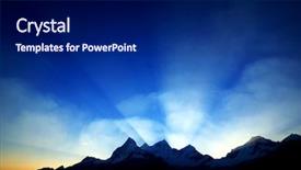  Presentation with america - Amazing slides having mountain range - sunset light over cordiliera blanca backdrop and a navy blue colored foreground