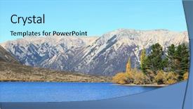  Presentation with panorama from bryce canyon national - Amazing presentation theme having mountain range at lake pearson backdrop and a  colored foreground