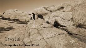  Presentation with central asia - Slides featuring mountain-range-bektau-ata-tract background and a coral colored foreground