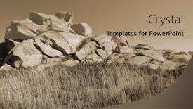  Presentation with central asia - PPT theme enhanced with mountain-range-bektau-ata-tract background and a coral colored foreground