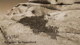  Presentation with central asia - PPT theme enhanced with mountain-range-bektau-ata-tract background and a coral colored foreground