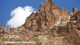  Presentation with ladakh - Audience pleasing slides consisting of mountain range in zanskar ladakh backdrop and a coral colored foreground