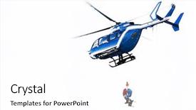  Presentation with rescue - Amazing PPT theme having mountain rescue mission backdrop and a white colored foreground