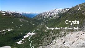  Presentation with global warming - PPT theme consisting of rhone glacier source of rhone river melting and retreating due to global warming rhone glacier is loosing up to 2 meters in length every year background and a tawny brown colored foreground