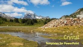  Presentation with washington dc usa map - PPT layouts enhanced with mountain-river-in-the-mountains background and a tawny brown colored foreground