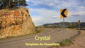  Presentation with fort - Cool new presentation with mountain road turning near fort collins colorado with horsetooth rock in background backdrop and a coral colored foreground
