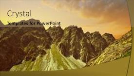  Presentation with satan - Slide deck having mountain-satan-mengusovska-valley background and a coral colored foreground