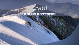  Presentation with snow mountain - Audience pleasing PPT layouts consisting of mountain scenery of snow slope in taiwan asia backdrop and a ocean colored foreground